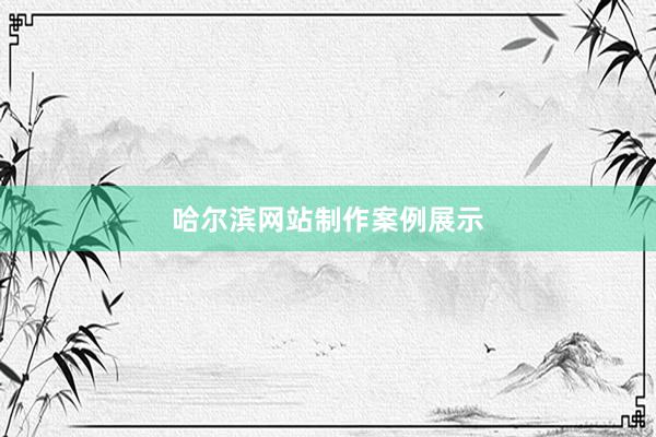 哈尔滨网站制作案例展示