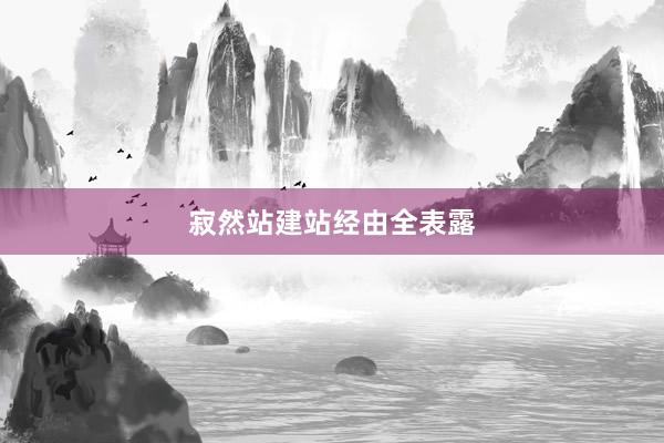 寂然站建站经由全表露